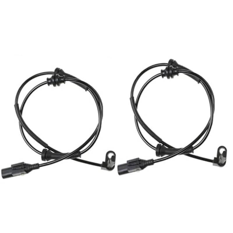 JUNPIY 51763164 Front Left and Right, for Flat Linea 323, for Fiorino Box Body Estate 225, for, QUBO 225 ABS-Sensor Radgeschwindigkeit(Black A Pair) von JUNPIY