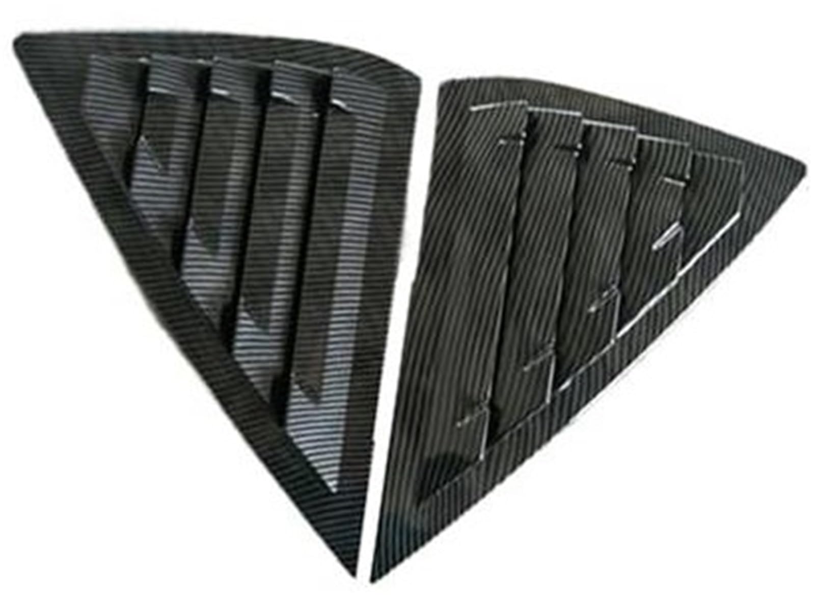 JUNPIY Aufkleber for Heckscheiben-Lüftungsschlitze, for Nissan, for Sentra Sedan, 2013–2019, Auto-Styling, Jalousien, Zierleisten, Auto-Zubehör Autofenster-Lamellenaufkleber(Black ABS Carbon Pattern) von JUNPIY