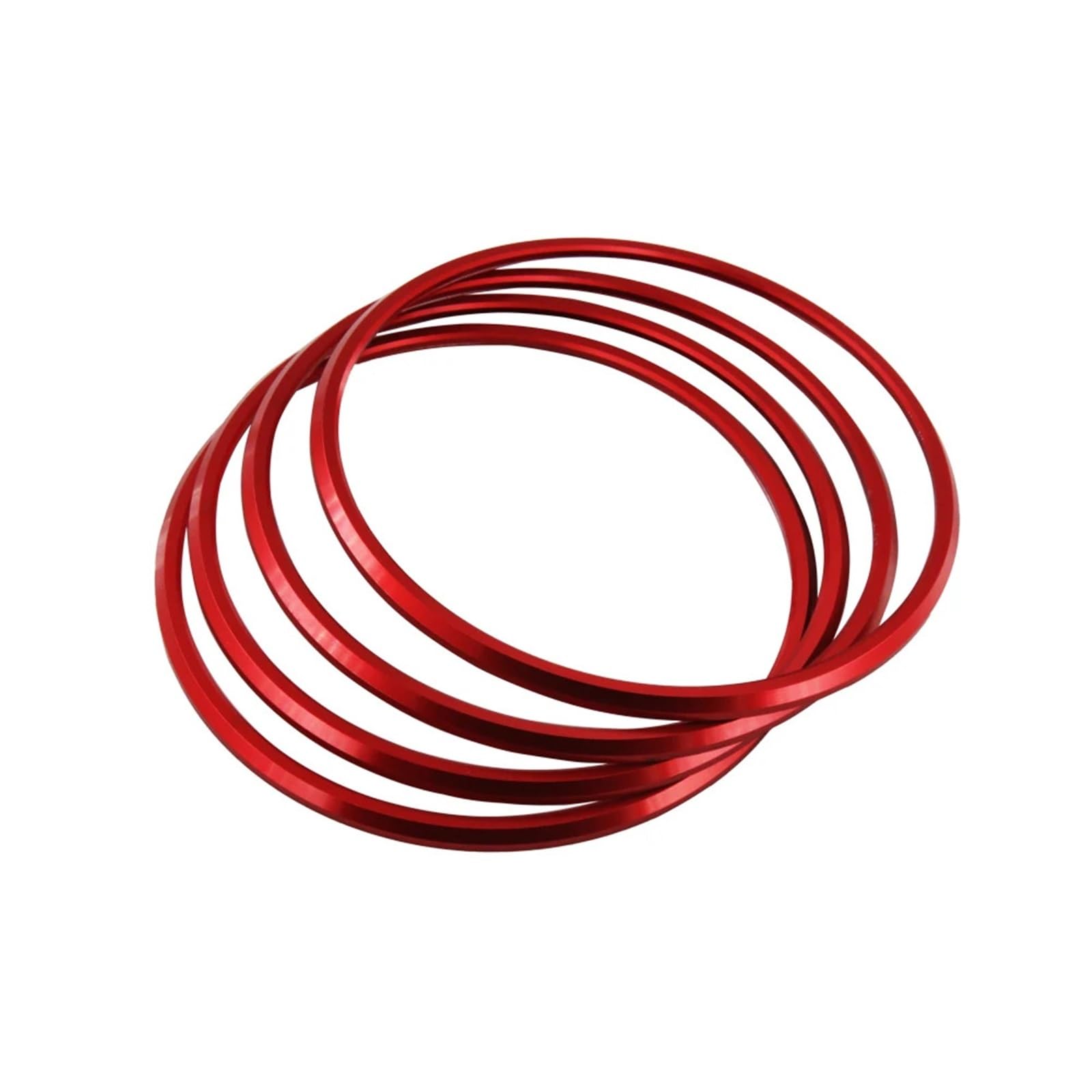 JUNPIY Auto AC Vent Trim Ring Aufkleber for SLK SLC R172 SLC180 SLC200 SCL300 SLC43 AMG Klimaanlage Outlet Dekorieren Abdeckung Luft-AC-Aufkleber-Dekoration(SLC SLK R172 Red) von JUNPIY