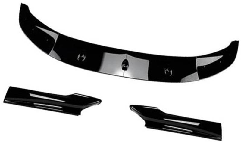 JUNPIY Auto-Frontspoiler, Auto-Frontstoßstangen-Lippenkörper-Kit, Spoiler-Splitter, Stoßstangen-Canard-Lippensplitter, for, for 5er, for F10 F11 2011–2017 Frontsplitter-Spoiler(Black Gloss Black) von JUNPIY