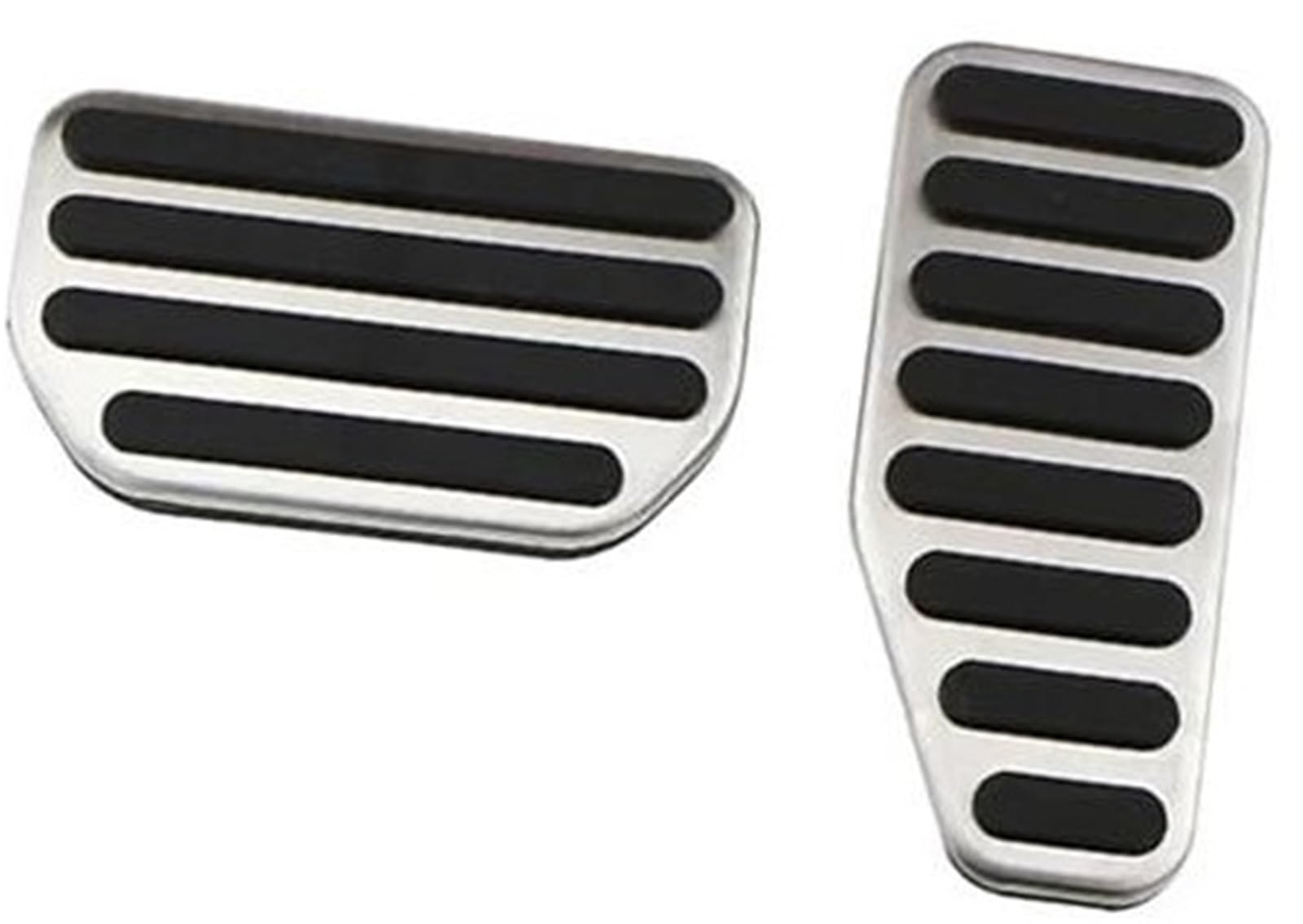 JUNPIY Auto-Gaspedal-Bremsfußpedalabdeckungen, for Jimny 2019+, for Jimny 2019–2020, Edelstahl-Zubehör Bremspedalabdeckungen(Black at Pedal) von JUNPIY