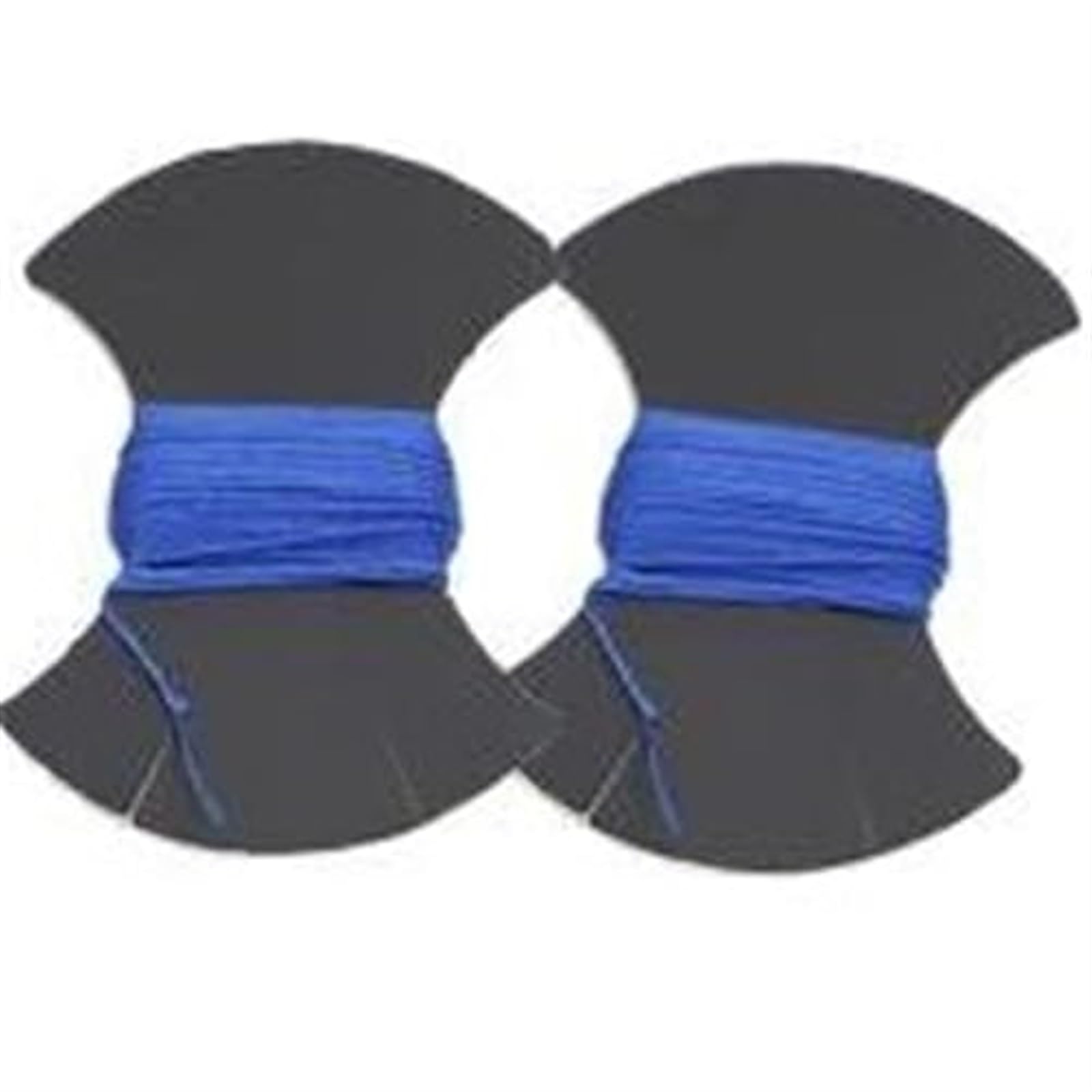 JUNPIY Auto-Lenkradbezug, for Mercedes-Benz, for C-Klasse W203 2000–2007 C32, for AMG 2002–2003, handgenähtes schwarzes PU-Leder Lenkradschutz(Black Blue Thread) von JUNPIY