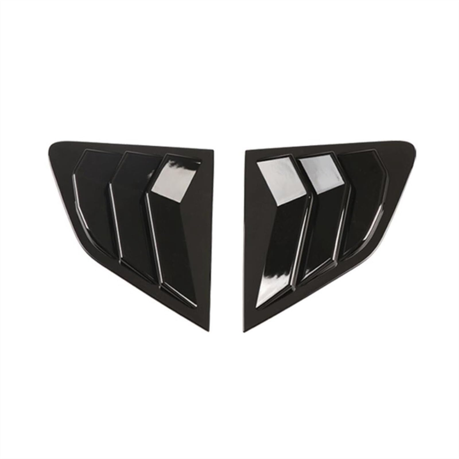 JUNPIY Auto-Seitenfenster-Lamellenverschluss, Dekorationsabdeckung, Verkleidung außen, for NISSAN, for Qashqai, for J11 2014–2020, Kunststoff, schwarzer Carbonfaser-Look Autofenster-Lamellenaufkleber( von JUNPIY