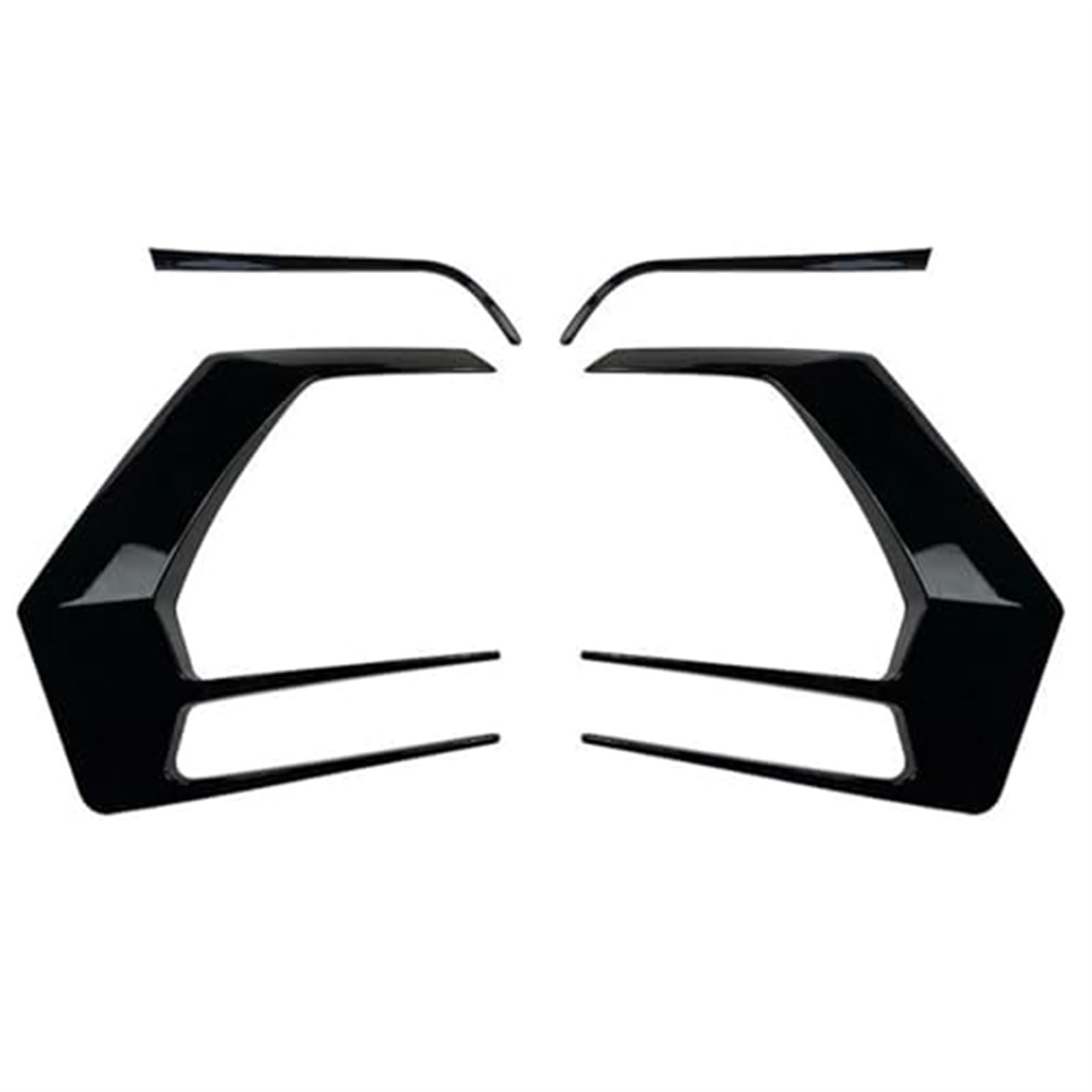 JUNPIY Autospoiler, for VW, for Golf, 7, for MK7, for GTI R, for GTD 7.5 MK7.5 R400 2012-2019 Heckstoßstangensplitter Canard Spoiler Heckflosse Auto Heckspoiler(7.5 up Black) von JUNPIY