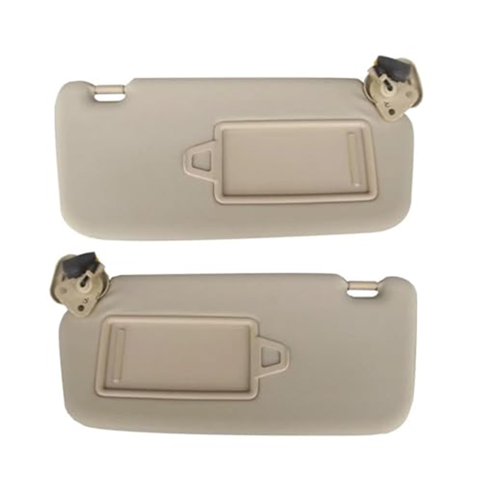 JUNPIY Beige Auto-Sonnenblende, linke Fahrerseite, rechte Seite, vordere Fensterblende, Jalousieabdeckung mit Spiegel, Autozubehör, for Hyundai, for Accent 2006–2010 Auto-Frontsonnenblende(Beige 2 x L von JUNPIY