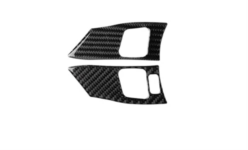 JUNPIY Carbon Fiber Lenkradknopfrahmen Zierabdeckung Auto Innendekoration Aufkleber, for Lexus, IS250 300 350 2006-2012 Auto-Lenkradverkleidung von JUNPIY