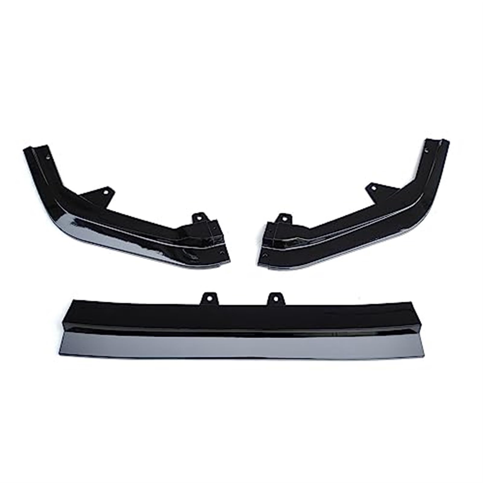 JUNPIY Direkt, for Civic, 2022 2023 11th Gen Frontschürze Lip Spoiler Splitter Deflektor Guards Body Kit Abdeckung Auto Zubehör Front Spoiler Frontsplitter-Spoiler(Black Glossy Black) von JUNPIY