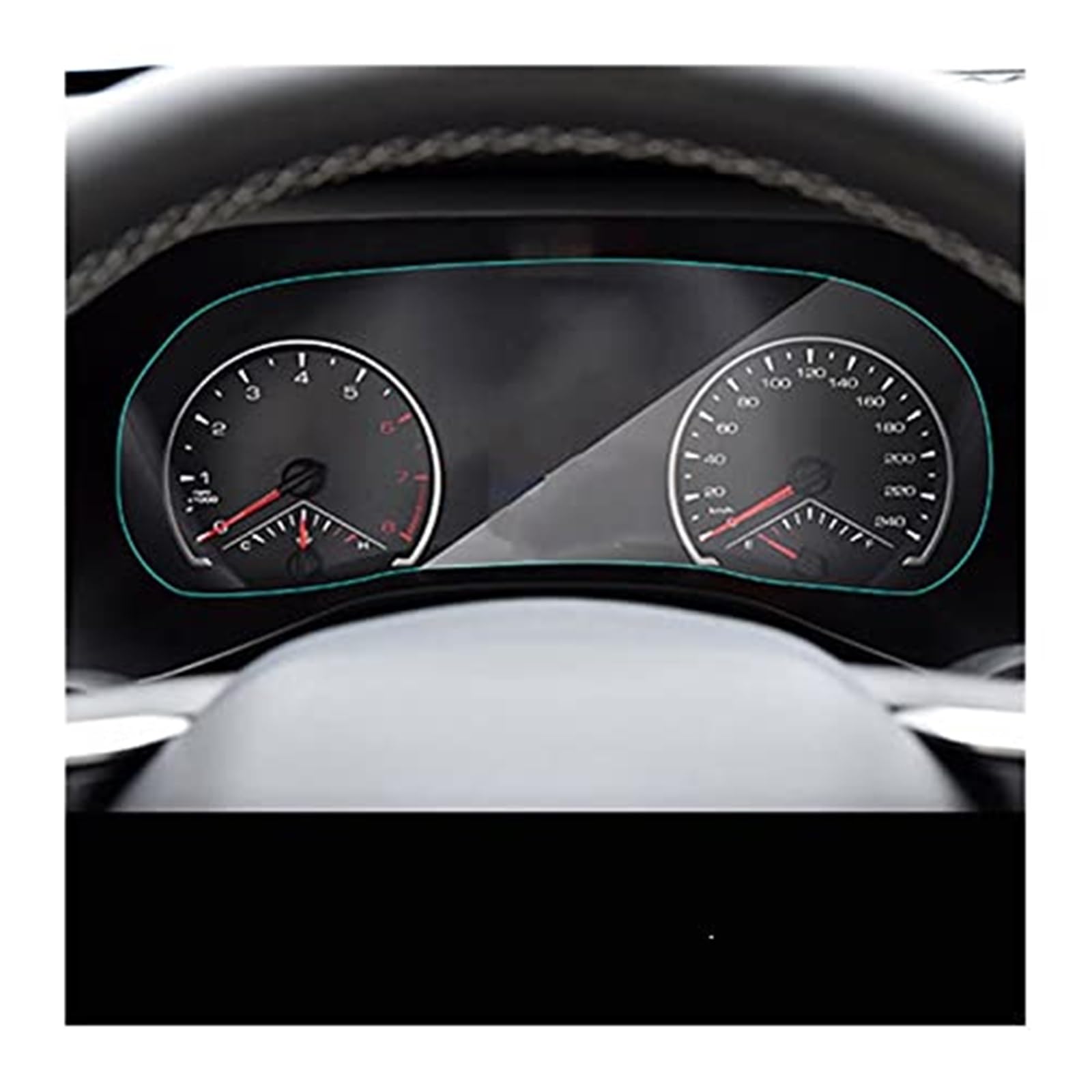 JUNPIY Displayschutzfolie for Instrumente, for Haval, for Jolion 2021, automatisch gehärtetes Glas, GPS-Navigation, Armaturenbrett, Displayschutzfolie, gehärtetes Glas Displayschutz aus Glas(BLACK Das von JUNPIY