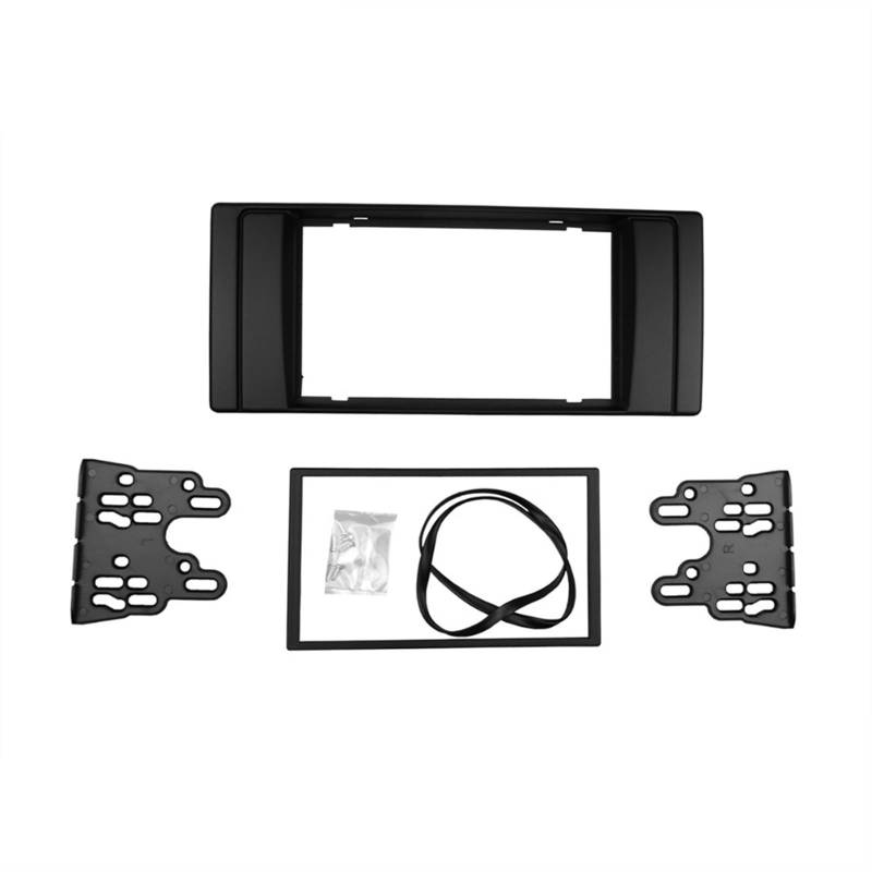 JUNPIY Doppel-DIN-Radioblende for Serie 5 E53 1999-2006 E39 1995-2003 CD-DVD-GPS-Stereo-Panel Armaturenbrett-Einbaublende Schnittstellenrahmen Stereo-Panel-Rahmen(178 X 100mm) von JUNPIY