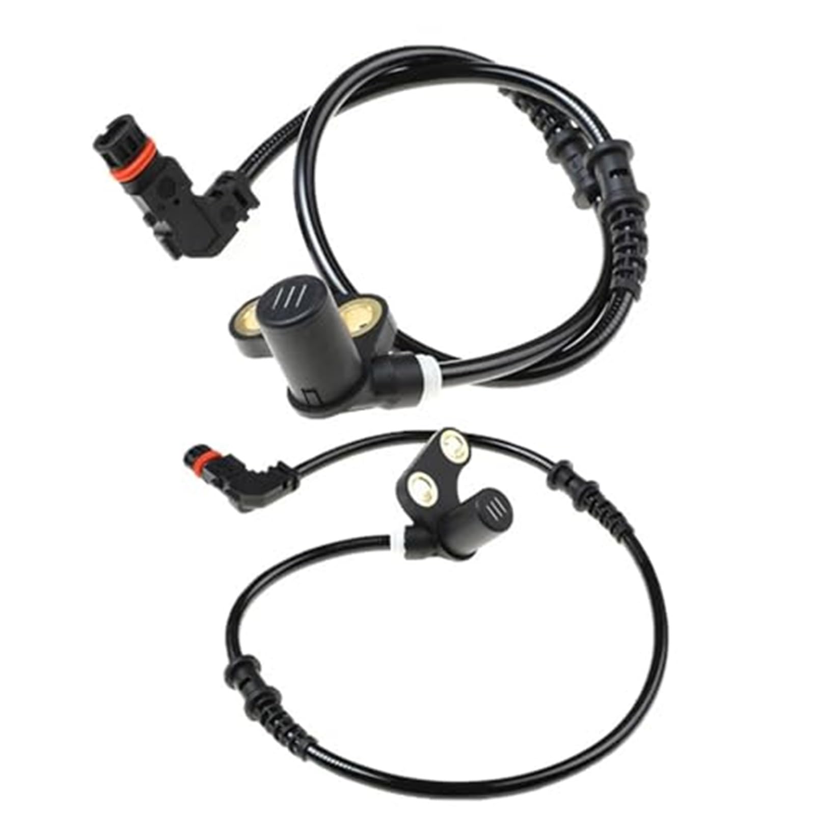 JUNPIY Front Left and Right ABS Wheel Speed Sensor, for Mercedes, R170 W202 CLK320 2025402317 2025402417 A2025402317 A2025402417 ABS-Sensor Radgeschwindigkeit(Black A Pair) von JUNPIY