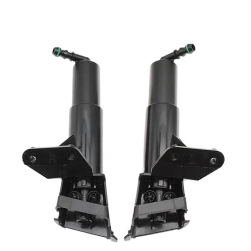 JUNPIY Frontscheinwerfer-Waschdüse, Aktuatorpumpe, Scheinwerfer-Reinigungswasser-Spray-Jet-Abdeckkappe, for Toyota, AVENSIS T25 2006 2007 2008 Scheinwerferdüsenabdeckung(Black Nozzle Pair) von JUNPIY