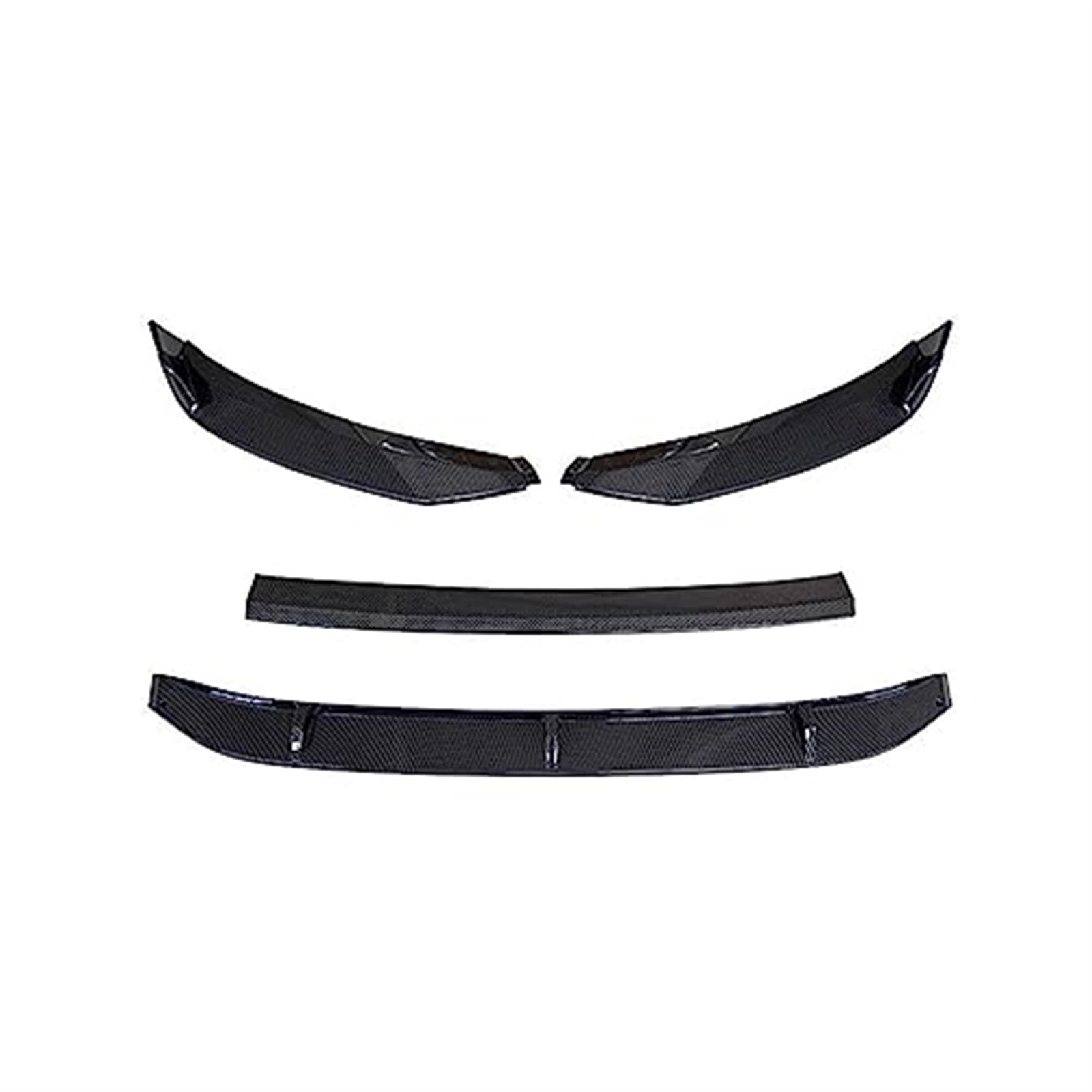 JUNPIY Frontstoßstange Lip Spoiler Side Splitter, for Volkswagen, for VW, for ARTEON, CC 2019 2020 2021 Body Kit Diffusor Protector Autozubehör Frontspoiler Frontsplitter-Spoiler(BLACK Carbon Fiber Lo von JUNPIY