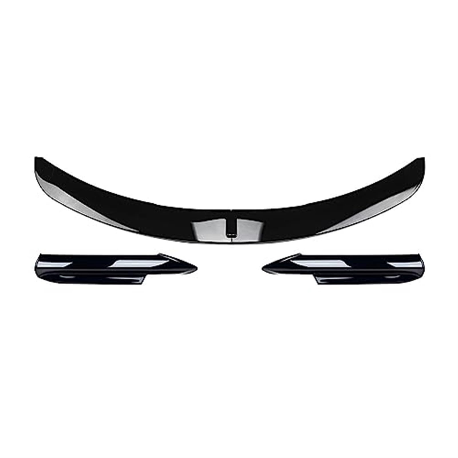 JUNPIY Frontstoßstangen-Lippenkörper-Kit, Spoiler-Splitter, Stoßstangen-Canard-Lippensplitter, for, 3er-Serie E90 E91 M-Tech 2005–2008, Autozubehör, Frontspoiler Frontsplitter-Spoiler(Black One Set G von JUNPIY