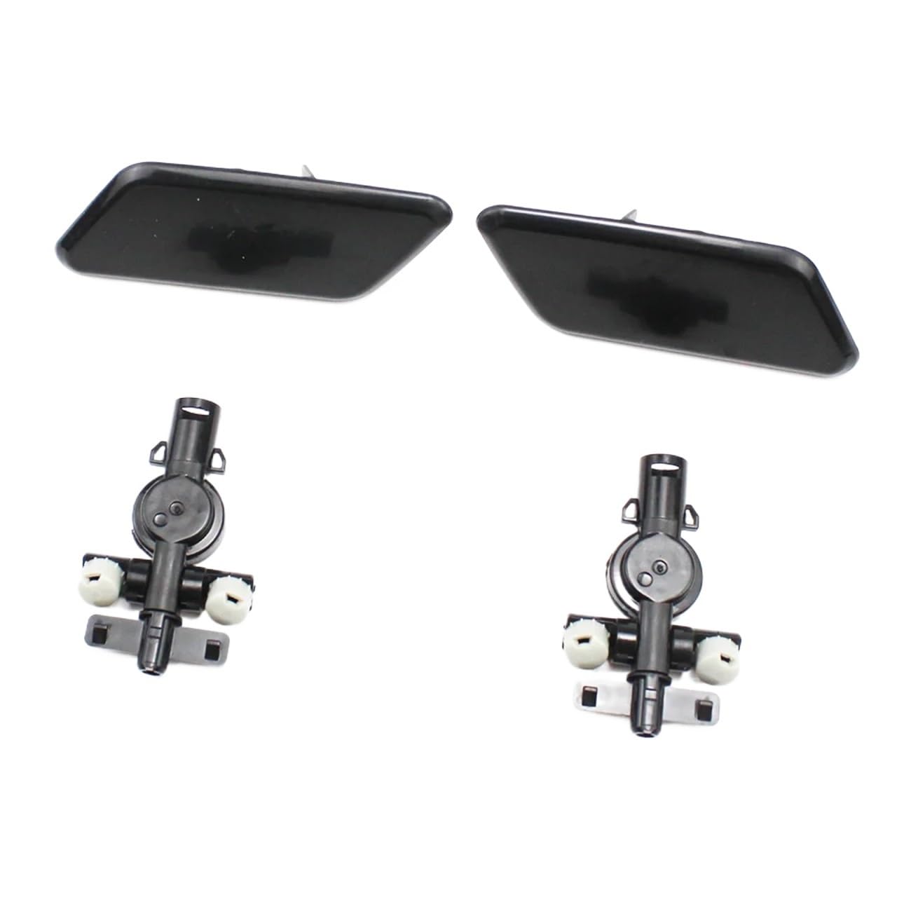 JUNPIY Frontstoßstangen-Scheinwerferwascher-Sprühdüsenabdeckung Links rechts mit Steckerhalter, for, for Subaru, for Outback 2010–2012 Scheinwerferdüsenabdeckung von JUNPIY