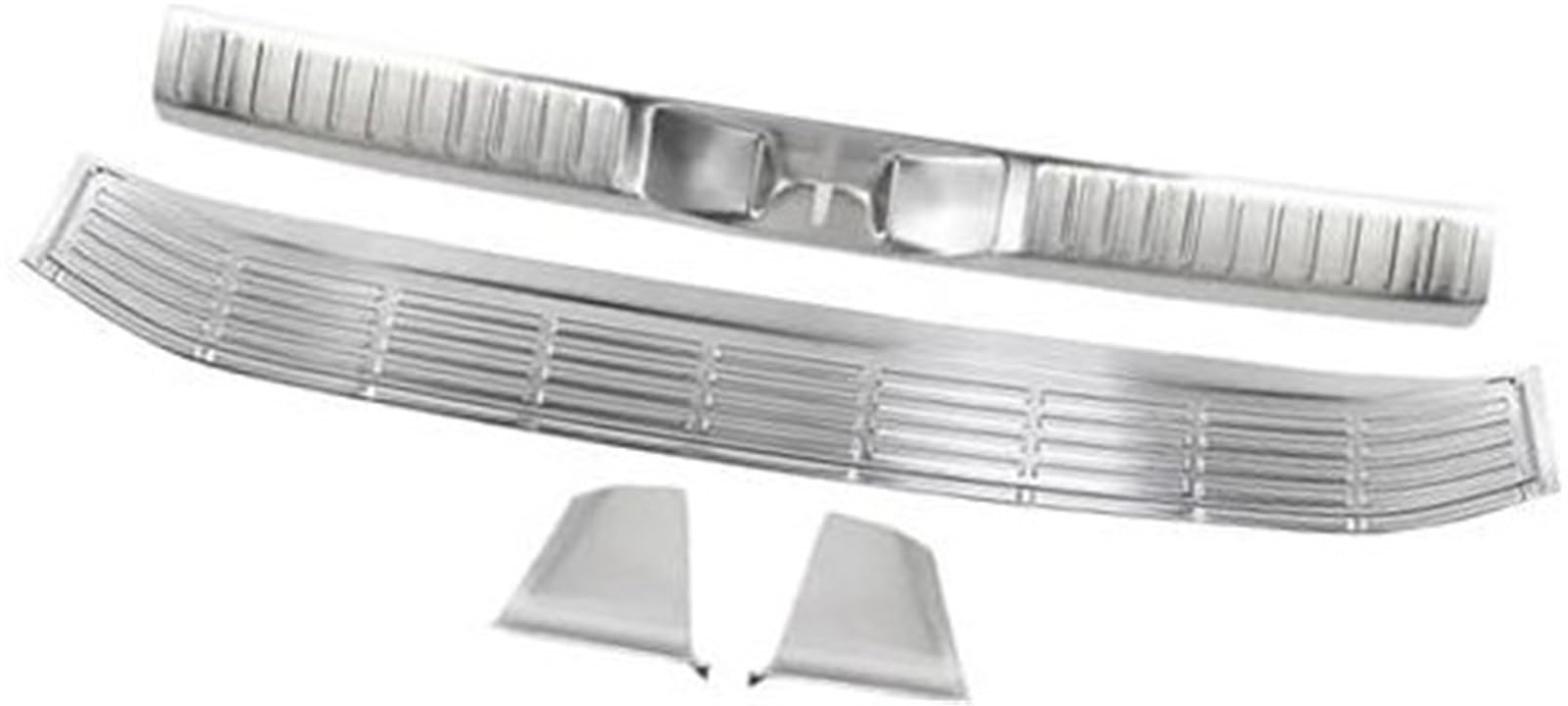 JUNPIY Hinterer Kofferraum-Stoßstangenschutz, Türschwellenschutz, Modifikationszubehör, for Toyota, for Land, for Cruiser LC300 2022 2023 Auto-Stoßstangenschutz(Silver 4pcs) von JUNPIY