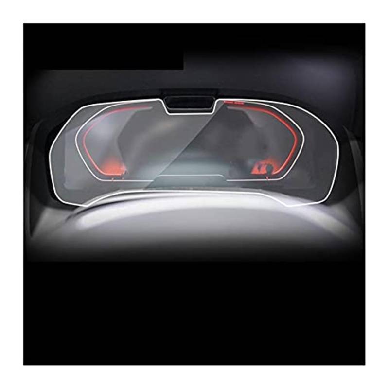 JUNPIY Instrumenten-Displayschutz, for, for G32 Serie 6GT 2020 2021, Auto-GPS-Navigation, LCD-Bildschirm, gehärtetes Glas, Schutzfolie, gehärteter Glasschutz Displayschutz aus Glas(Black Speedometer von JUNPIY