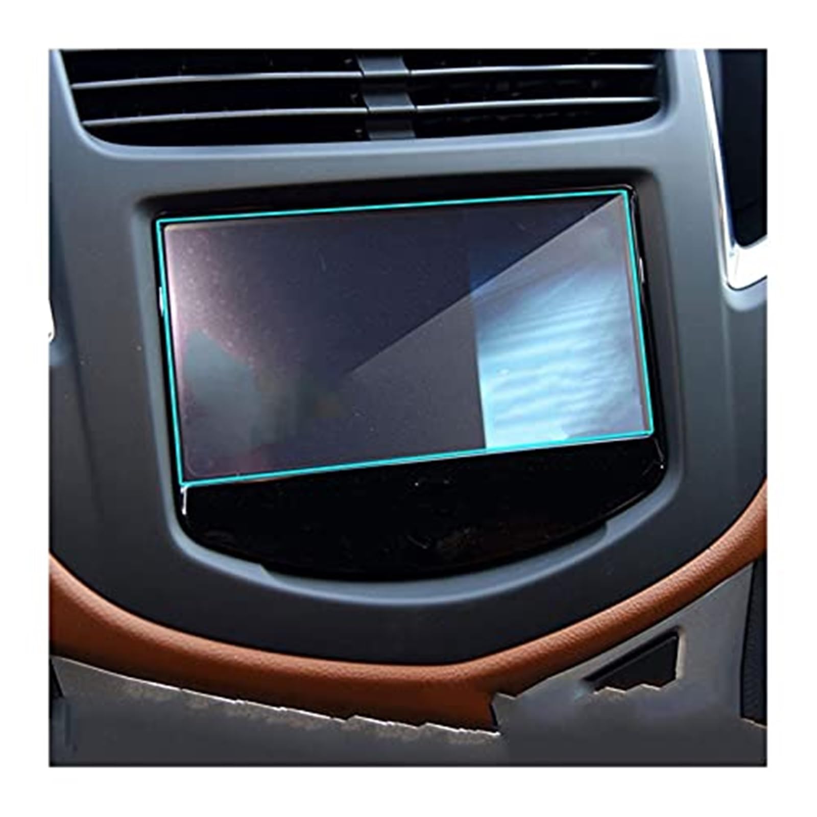 JUNPIY Instrumenten-Displayschutz, for Chevrolet, for Trax 2014–2019, Auto-GPS-Navigations-Displayschutz, Auto-Schutzfolie aus gehärtetem Glas, Schutzfolie aus gehärtetem Glas Displayschutz aus Glas(B von JUNPIY