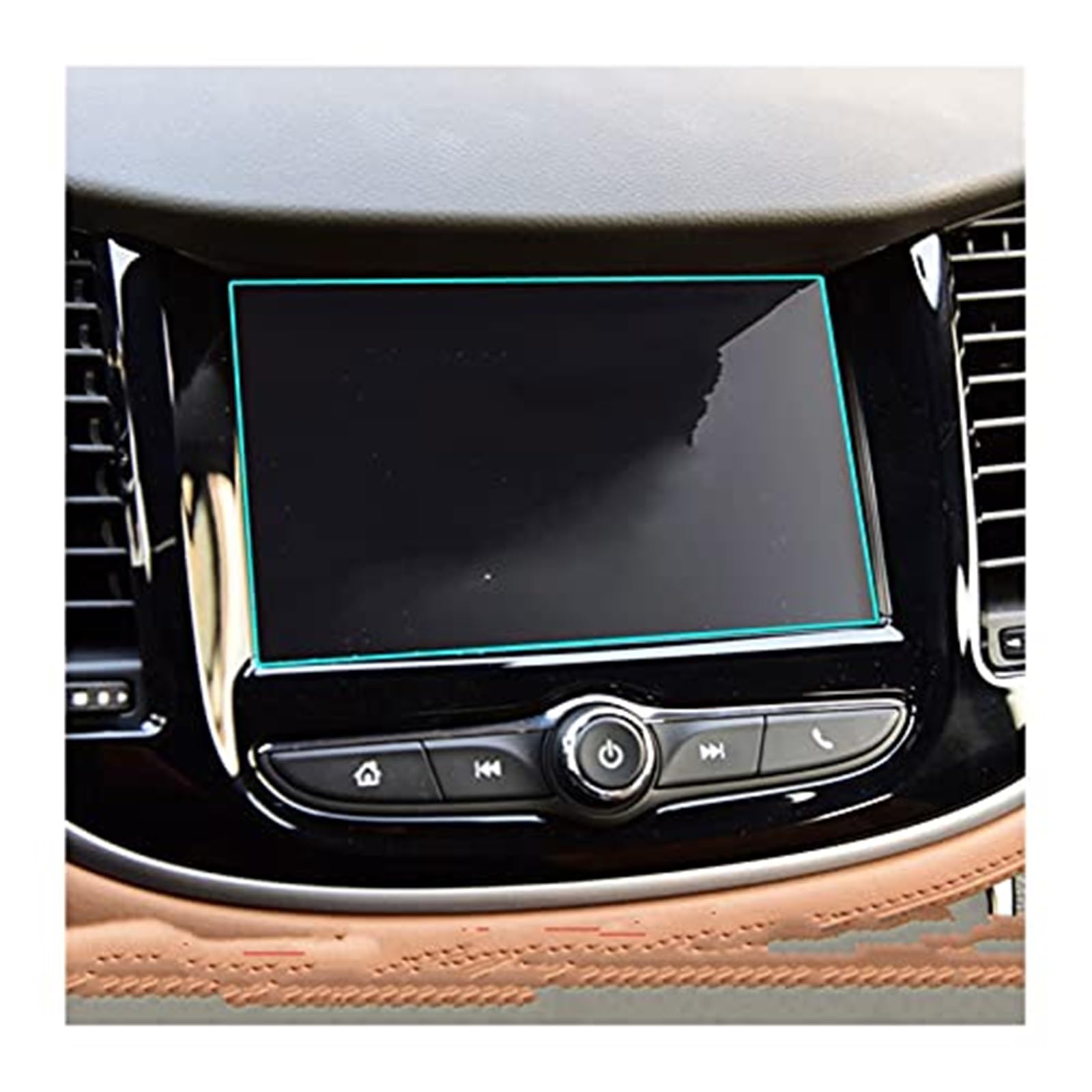 JUNPIY Instrumenten-Displayschutz, for Chevrolet, for Trax 2014–2019, Auto-GPS-Navigations-Displayschutz, Auto-Schutzfolie aus gehärtetem Glas, Schutzfolie aus gehärtetem Glas Displayschutz aus Glas(B von JUNPIY