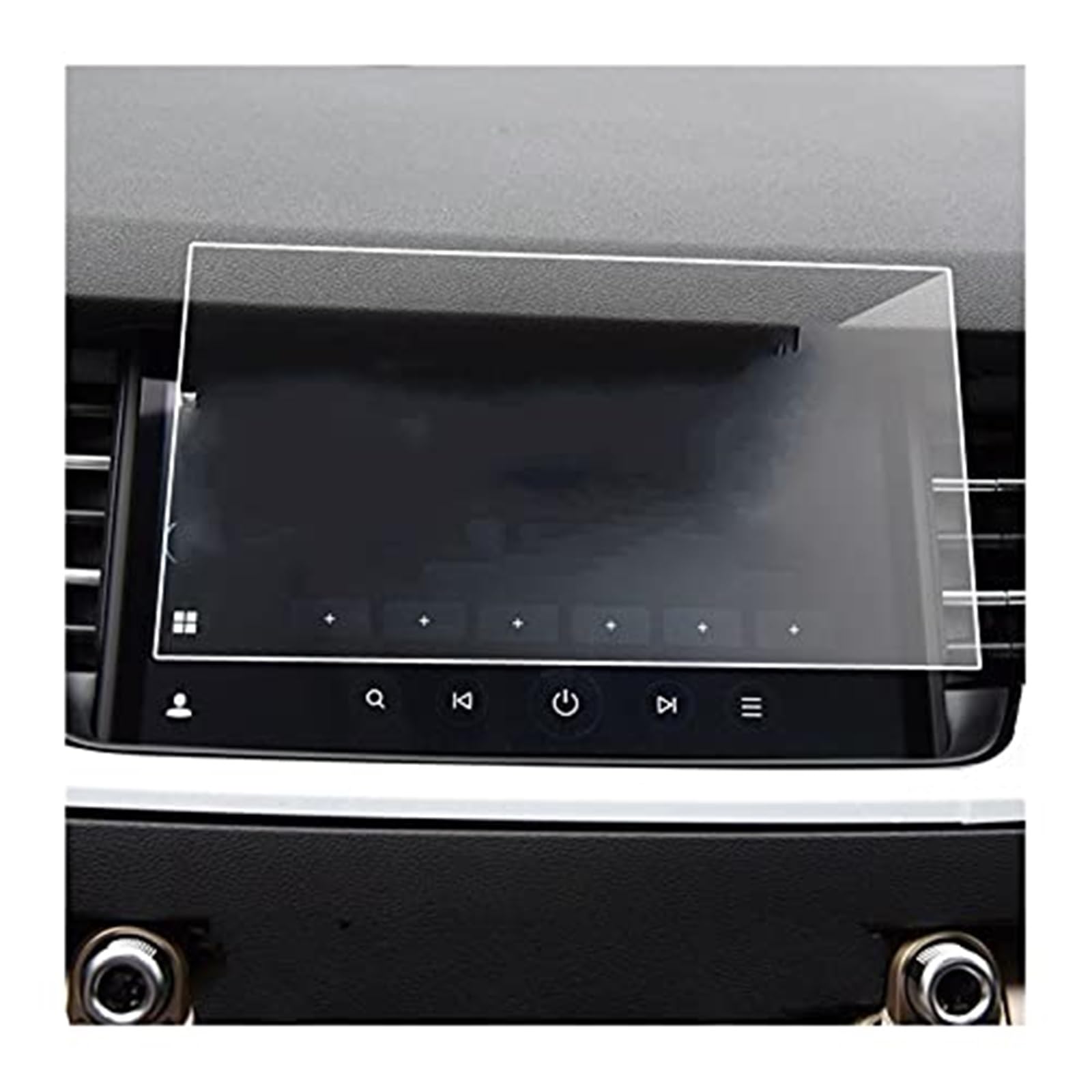 JUNPIY Instrumenten-Displayschutz, for Haval, for H6 2018 2019 2020, Auto-GPS-Navigation, Displayschutzfolie, 9H, gehärtetes Glas, Schutzfolie, gehärtetes Glas Displayschutz aus Glas(BLACK For H6 2020 von JUNPIY