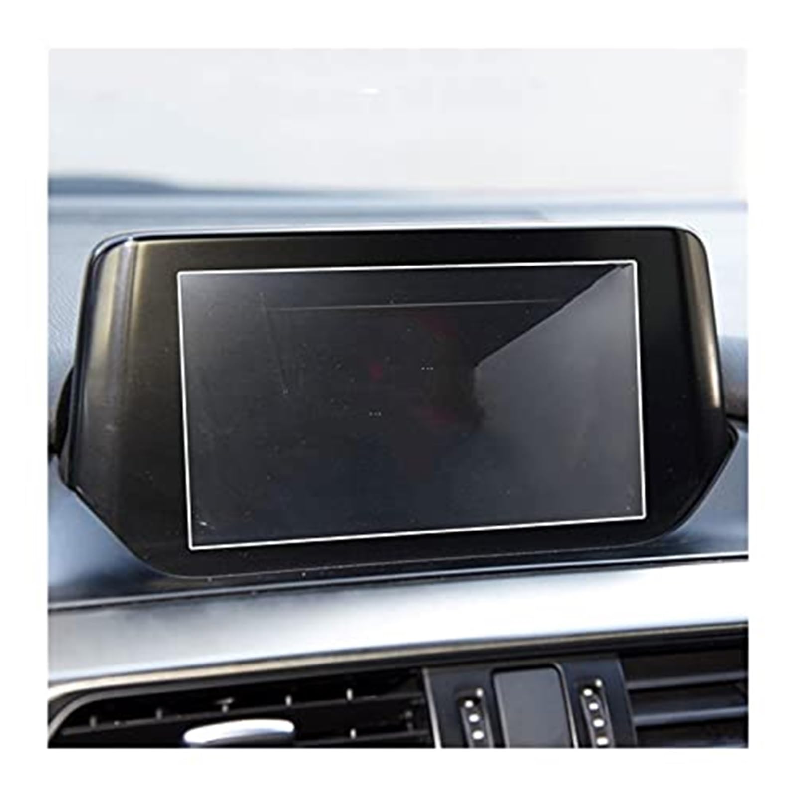 JUNPIY Instrumenten-Displayschutz, for Mazda, 6 for Atenza 2014 2015 2016 2017 2018 2019 2020, Auto-GPS-Navigation, gehärtetes Glas, Displayschutzfolie, gehärtetes Glas Displayschutz aus Glas(BLACK Fo von JUNPIY