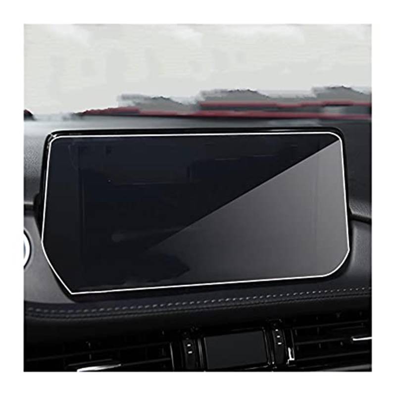 JUNPIY Instrumenten-Displayschutz, for Mazda, 6 for Atenza 2014 2015 2016 2017 2018 2019 2020, Auto-GPS-Navigation, gehärtetes Glas, Displayschutzfolie, gehärtetes Glas Displayschutz aus Glas(BLACK Fo von JUNPIY