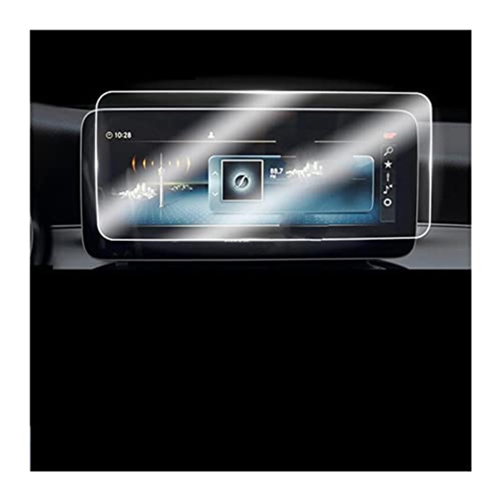 JUNPIY Instrumenten-Displayschutz, for Mercedes, for Benz, GLC X253 C253 2015–2020, Auto-Navigation, GPS-Display, Schutzglas, gehärtetes Armaturenbrett, Schutzfolie, gehärtetes Glas Displayschutz aus von JUNPIY