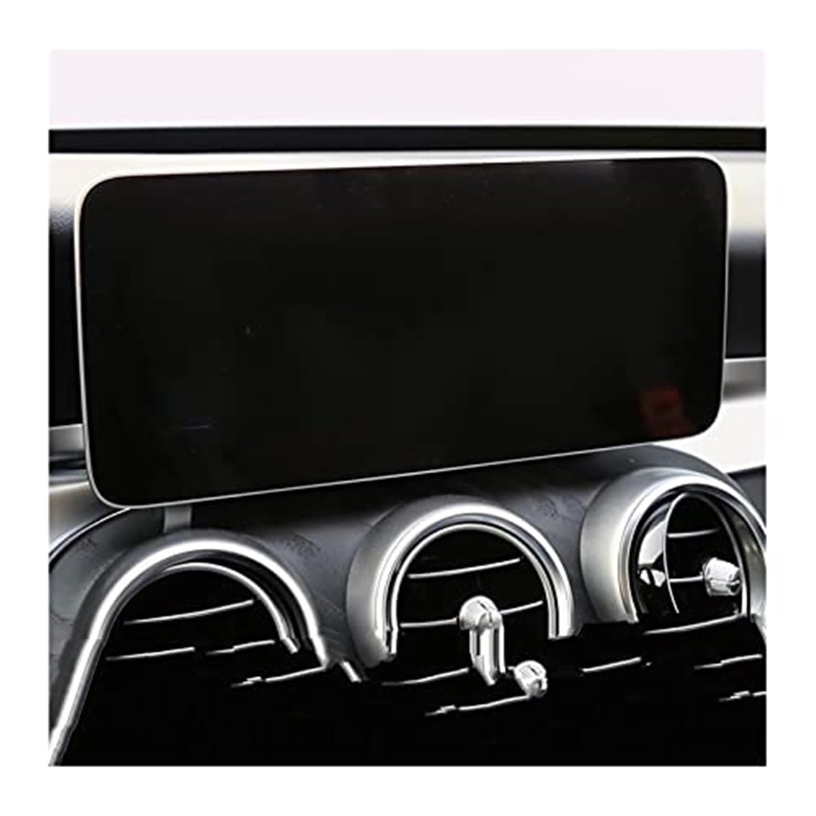 JUNPIY Instrumenten-Displayschutz, for Mercedes, for Benz, for C-Klasse W205 2019 2020, Auto-Navigation, gehärtetes Glas, LCD-Bildschirm, Schutzfolie, gehärtetes Glas Displayschutz aus Glas(BLACK Navi von JUNPIY