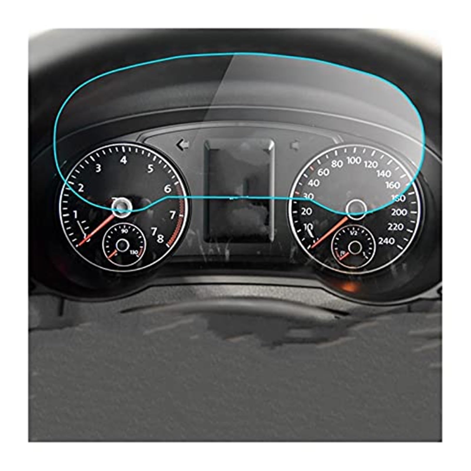 JUNPIY Instrumenten-Displayschutz, for Volkswagen, for Sharan, for 2012–2018, Auto-LCD-Bildschirm, Armaturenbrett-Bildschirmschutzfolie, PET-Bildschirmmembran, gehärteter Glasschutz Displayschutz aus von JUNPIY