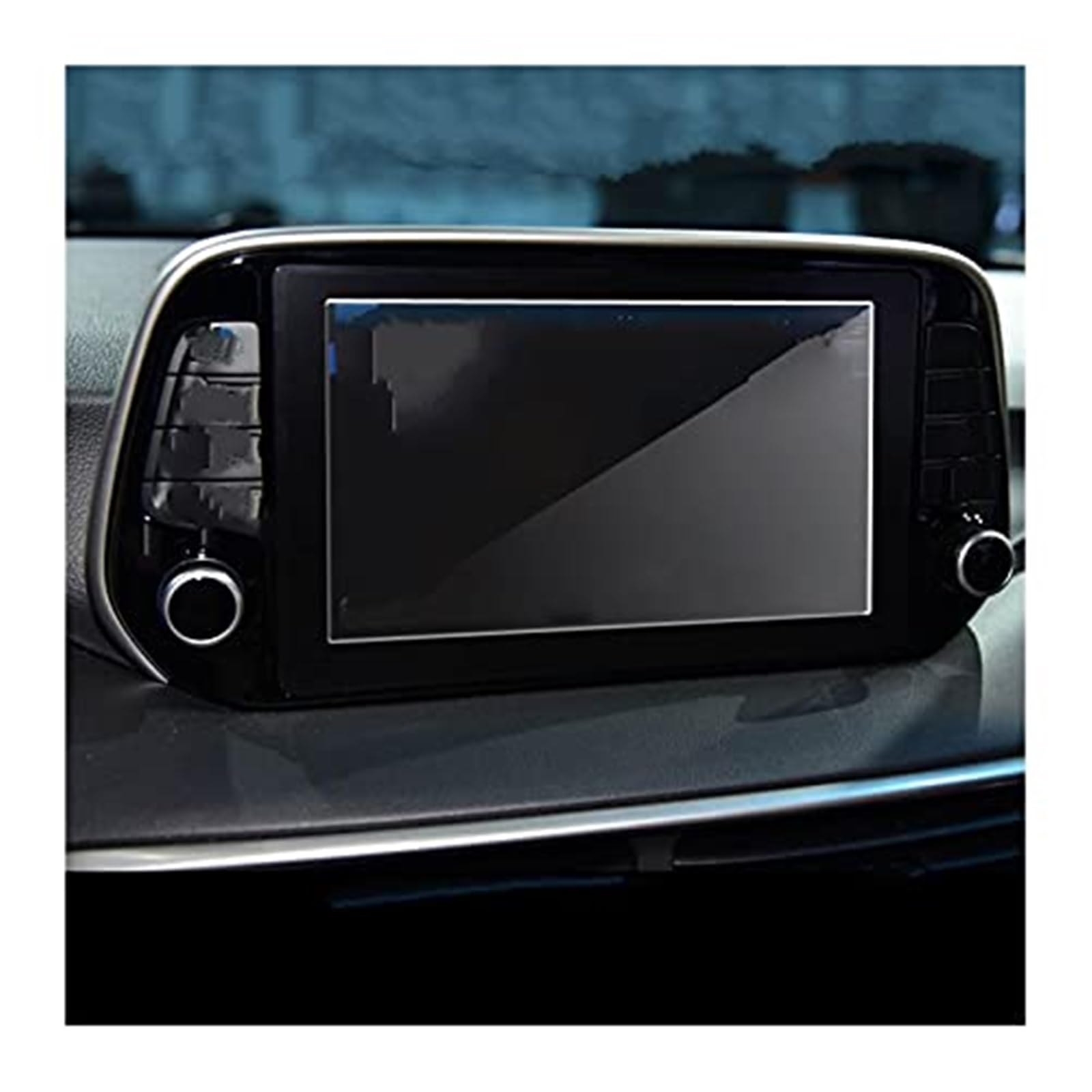 JUNPIY Instrumenten-Displayschutzfolie, for Hyundai, for Santa Fe, for TM 2019 2020, Auto-Navigation, gehärtetes Glas, LCD-Display, Schutzfolie, gehärtetes Glas Displayschutz aus Glas von JUNPIY