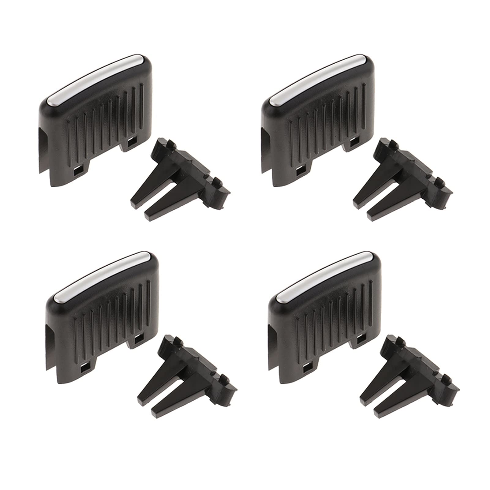 JUNPIY Packung mit 4 Front-Row-Kühlergrill-Clips, Klimaanlagen-Entlüftungsauslass-Clip, for VW, Sagitar Entlüftungsauslassclip von JUNPIY