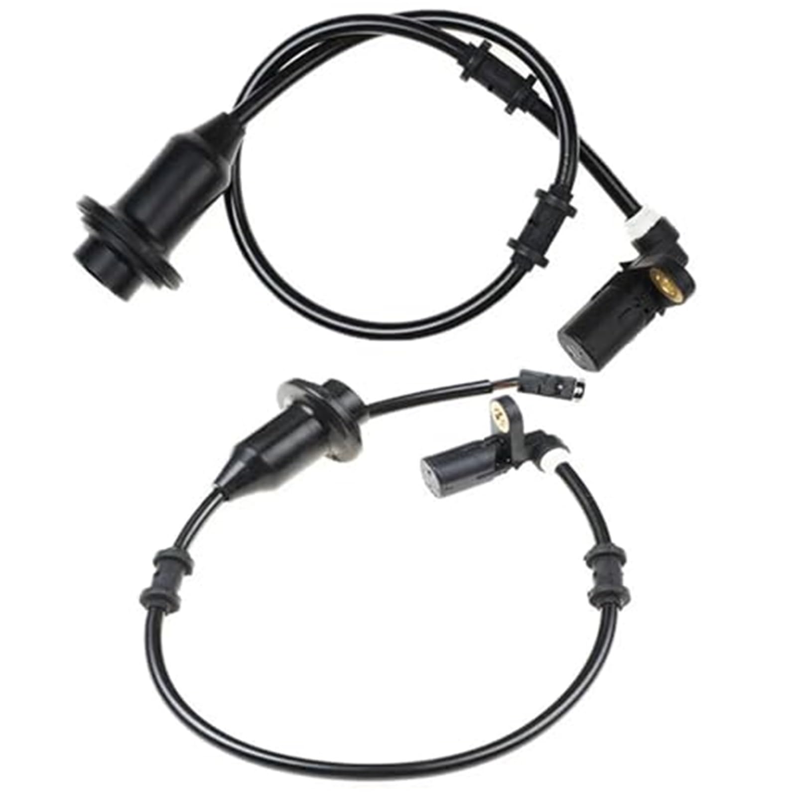 JUNPIY Rear Left and Right ABS Wheel Speed Sensor, for Mercedes, R170 W170 96-04 1705400417 A1705400417 1705400517 A1705400517 ABS-Sensor Radgeschwindigkeit(Black A Pair) von JUNPIY