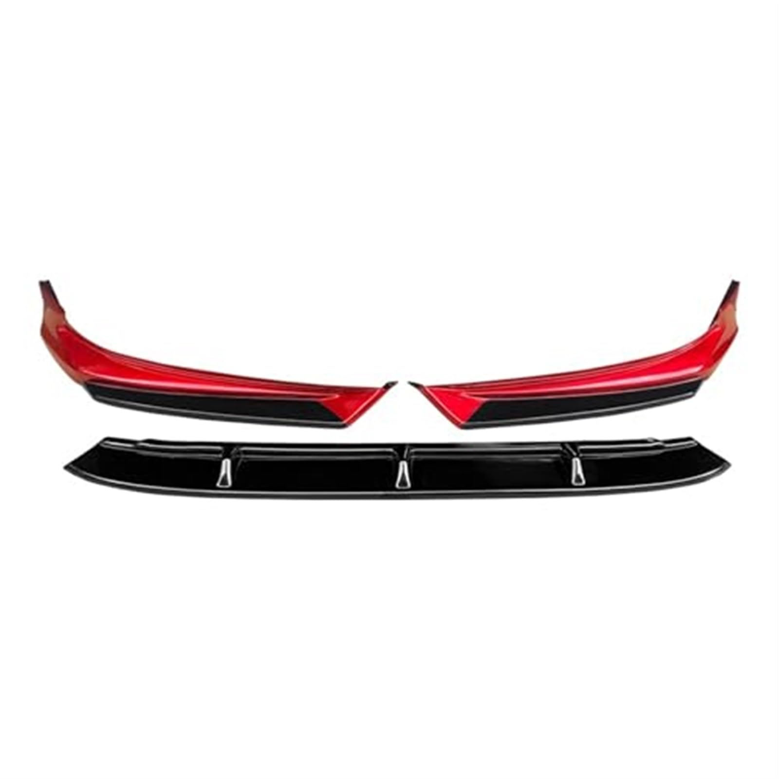 JUNPIY Refit Frontlippe Frontspoiler Frontstoßstange Anti-Kollision Anti-Kratz-Streifen glänzend schwarz, for Mazda, 6 2020 2021 ATEZA Frontspoiler Frontsplitter-Spoiler(Black Painted Red) von JUNPIY