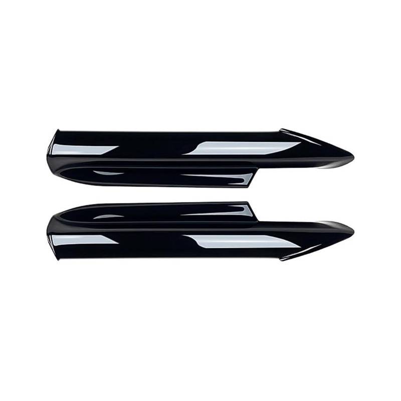 JUNPIY Spoiler Splitter Stoßstange Frontstoßstange Lip Body Kit Canard Lip Splitter, for, 3er E90 E91 M-Tech 2005-2008 Autozubehör Frontspoiler Frontsplitter-Spoiler(Black Gloss Black Splitter) von JUNPIY