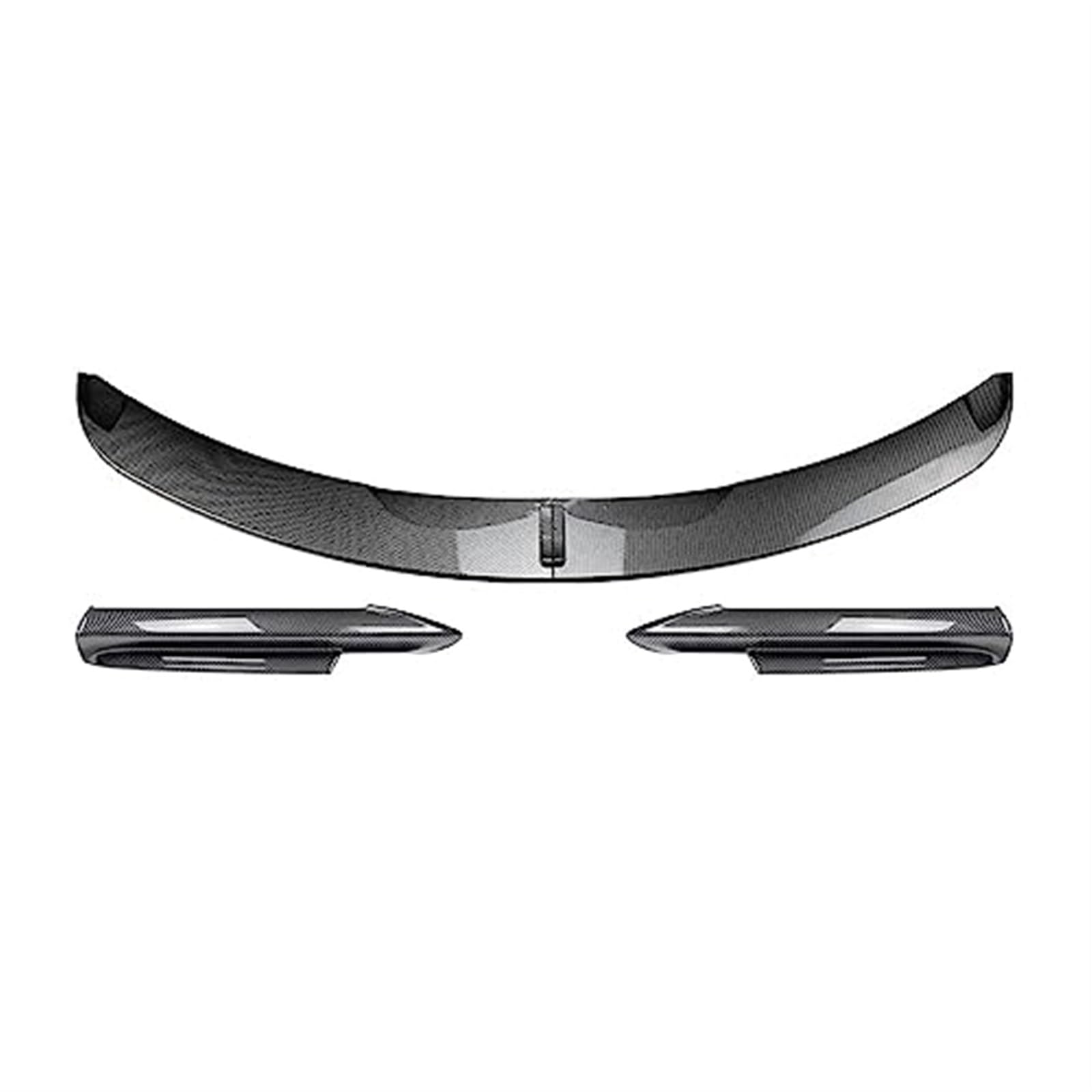 JUNPIY Spoiler Splitter Stoßstange Frontstoßstange Lip Body Kit Canard Lip Splitter, for, 3er E90 E91 M-Tech 2005-2008 Autozubehör Frontspoiler Frontsplitter-Spoiler(Black One Set Carbon Look) von JUNPIY