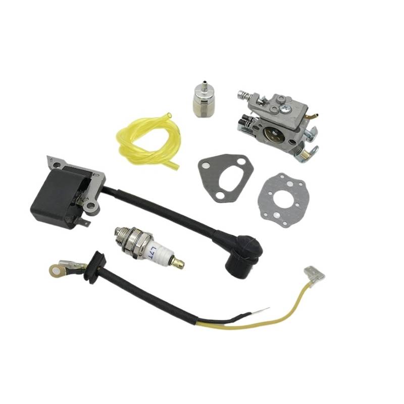 JUNPIY Vergaser-Zündspule, Magneto-Dichtungssatz, for Husqvarna, 136 137 141 142 36 41 Kettensägenteile, for Zama, C1Q-W29E Carb Motorzündungsspule von JUNPIY