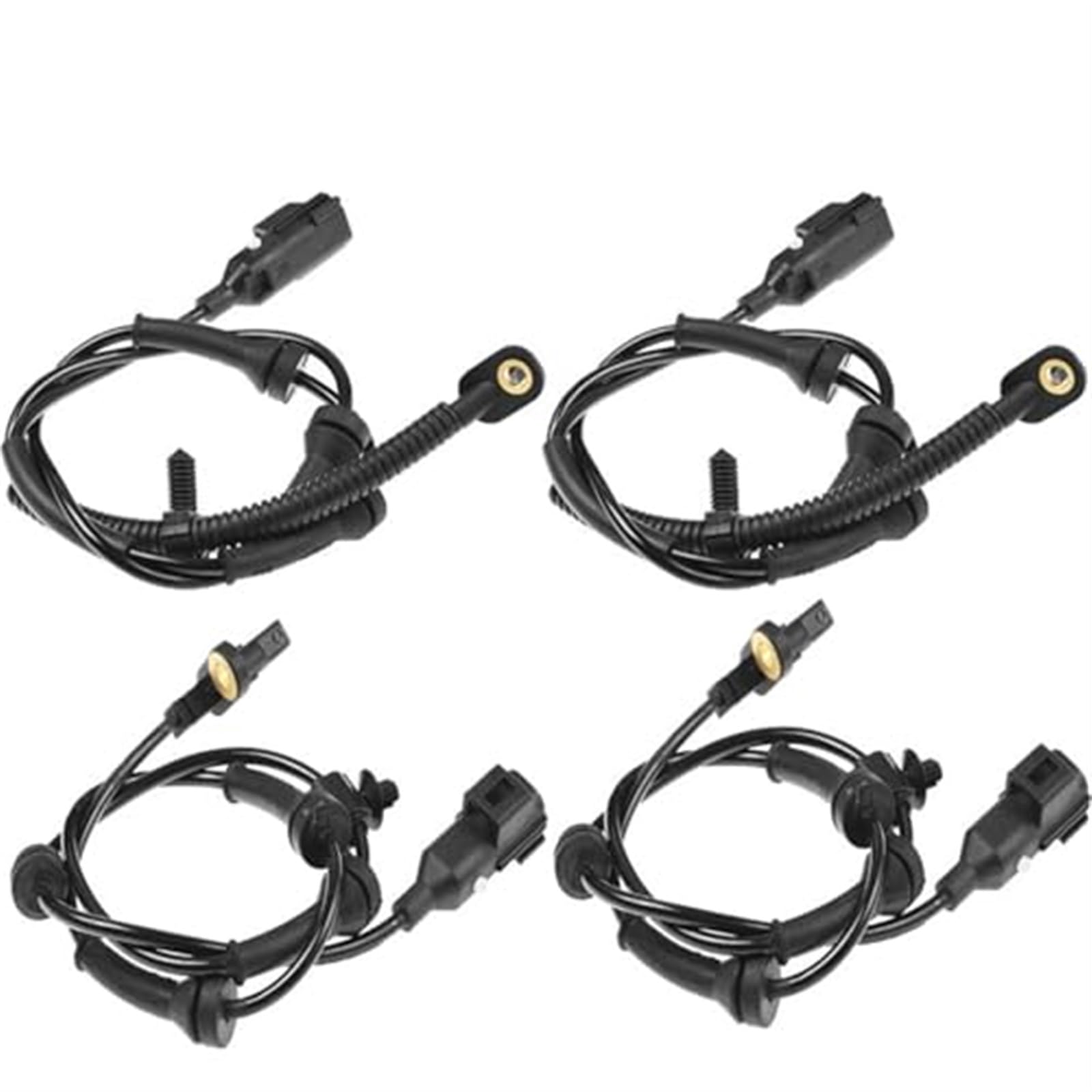 JUNPIY Vorne Links Rechts Hinten ABS Rad Drehzahlsensor, for Land, for Rover, for Range, for Freelander 2 LR001056 LR001057 ABS-Sensor Radgeschwindigkeit(Black 4PCS) von JUNPIY