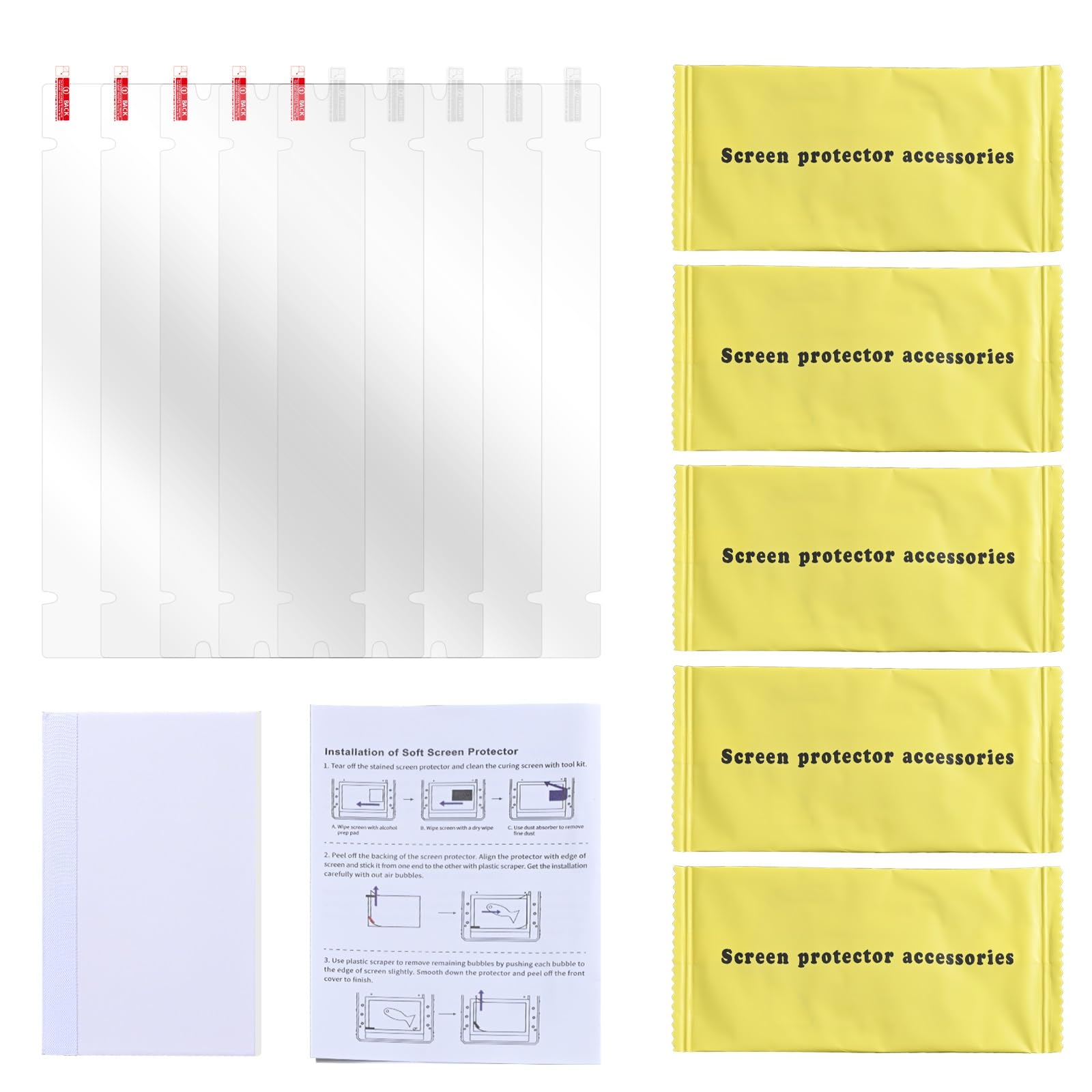 JUNPIY for Anycubic, Photon Mono M7 Pro/M7 LCD 3D-Drucker Displayschutzfolie, 5 Stück 10,1 Zoll 3D-Druckerzubehör Displayschutzfolie für 3D-Drucker(Mono M7) von JUNPIY