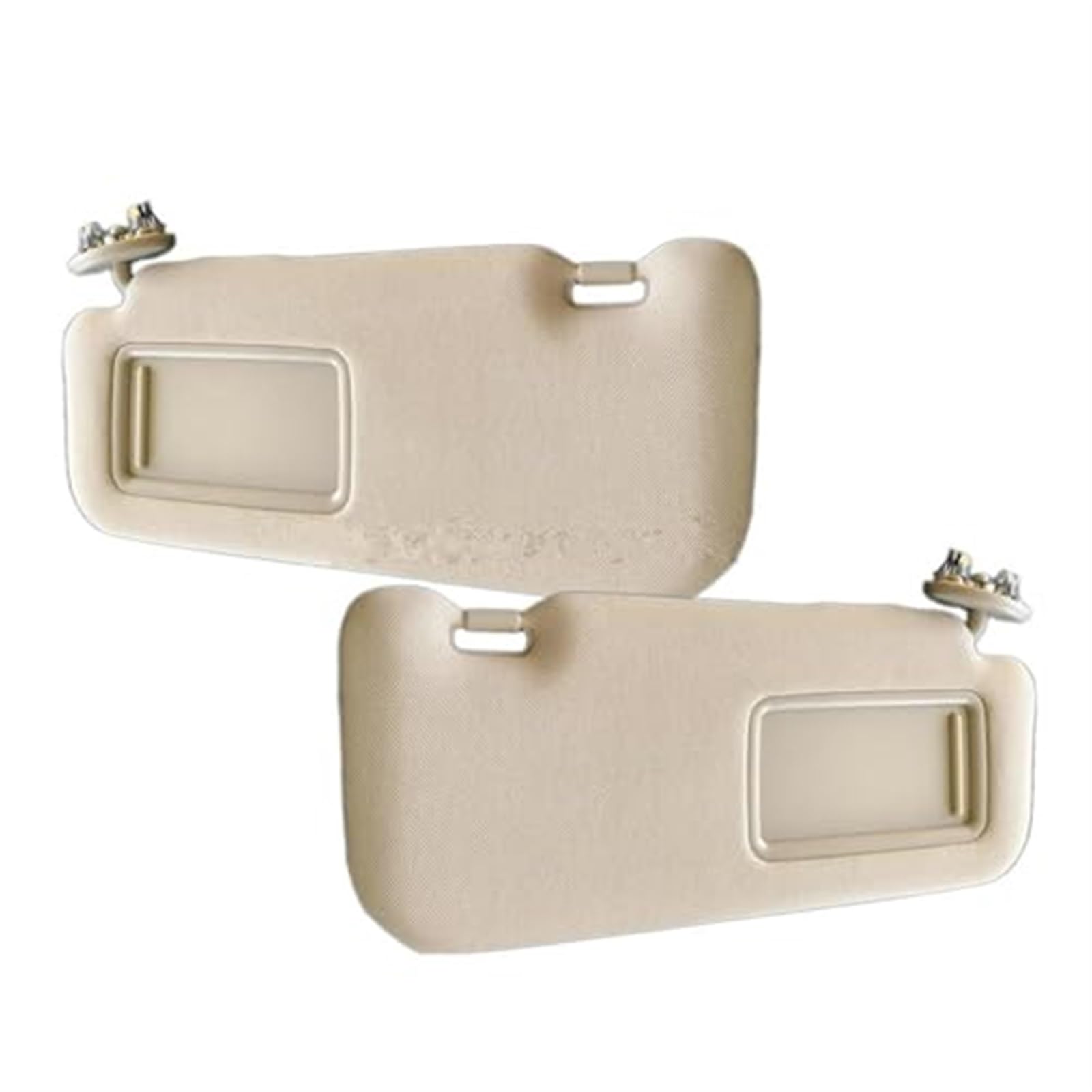 JUNPIY for Toyota, for Corolla, 2007-2013 Sonnenblende for mit Spiegel for Grau for Beige Car Interifor Auto-Frontsonnenblende(Beige One Pair) von JUNPIY