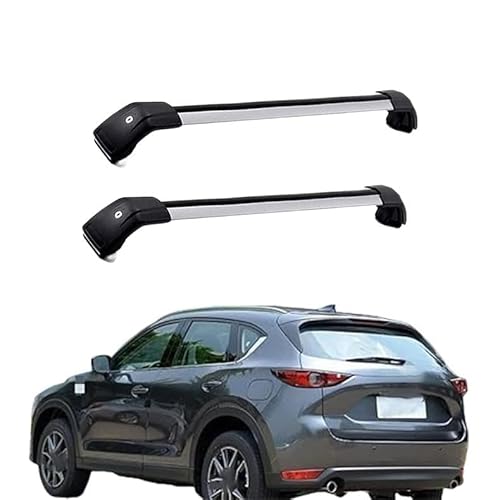 JUNYEW (1 Paar) Dachgepäckträger Dachträger für Mazda CX-5 CX5 SUV 2017 2018 2019 2020 2021 2022 -Aluminium,Q von JUNYEW