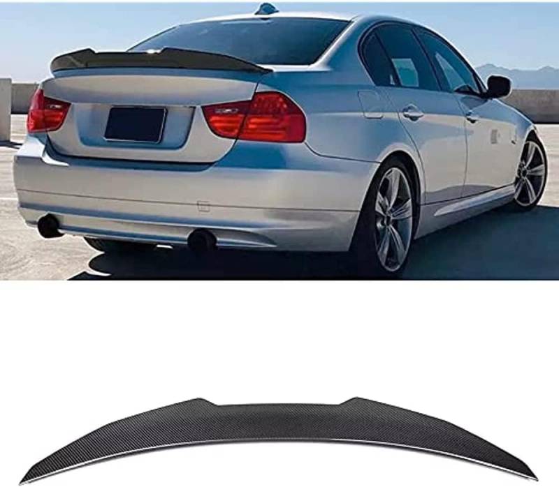 Carbon Rear Spoiler für BMW E90 3 Series M3 Sedan 2006-2011 Material Auto Heckspoiler Verbessern Sie die Fahrzeugstabilität Heckverkleidung/ABS von JUNYEW
