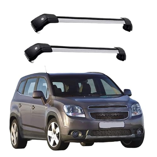 JUNYEW (1 Paar) Dachgepäckträger Dachträger für Chevrolet Orlando 2012 2013 2014 2015 2016 2017 2018 -Aluminium,Q von JUNYEW