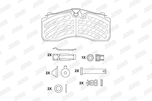 JURID 2928705390 Bremsbeläge von JURID