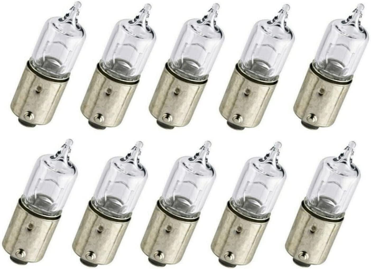 10x Jurmann H6W 12V BAX9s Original Long Life Hecklicht Rückfahrlicht Parklicht Standlicht Halogen Ersatz Birne E-geprüft von JURMANN