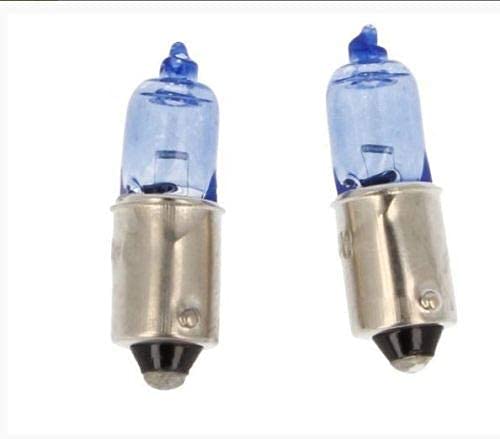 2x H10W BLUE VISION BA9s 12V 10W JURMANNLAMPEN FALTSCHACHTEL SUPER WHITE von JURMANN