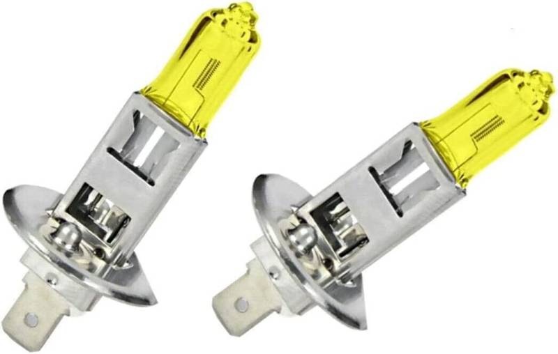 2x Jurmann H1 55W 12V Original Golden Vision Gelb Yellow Scheinwerfer Ersatz Halogen Lampe E-geprüft von JURMANN