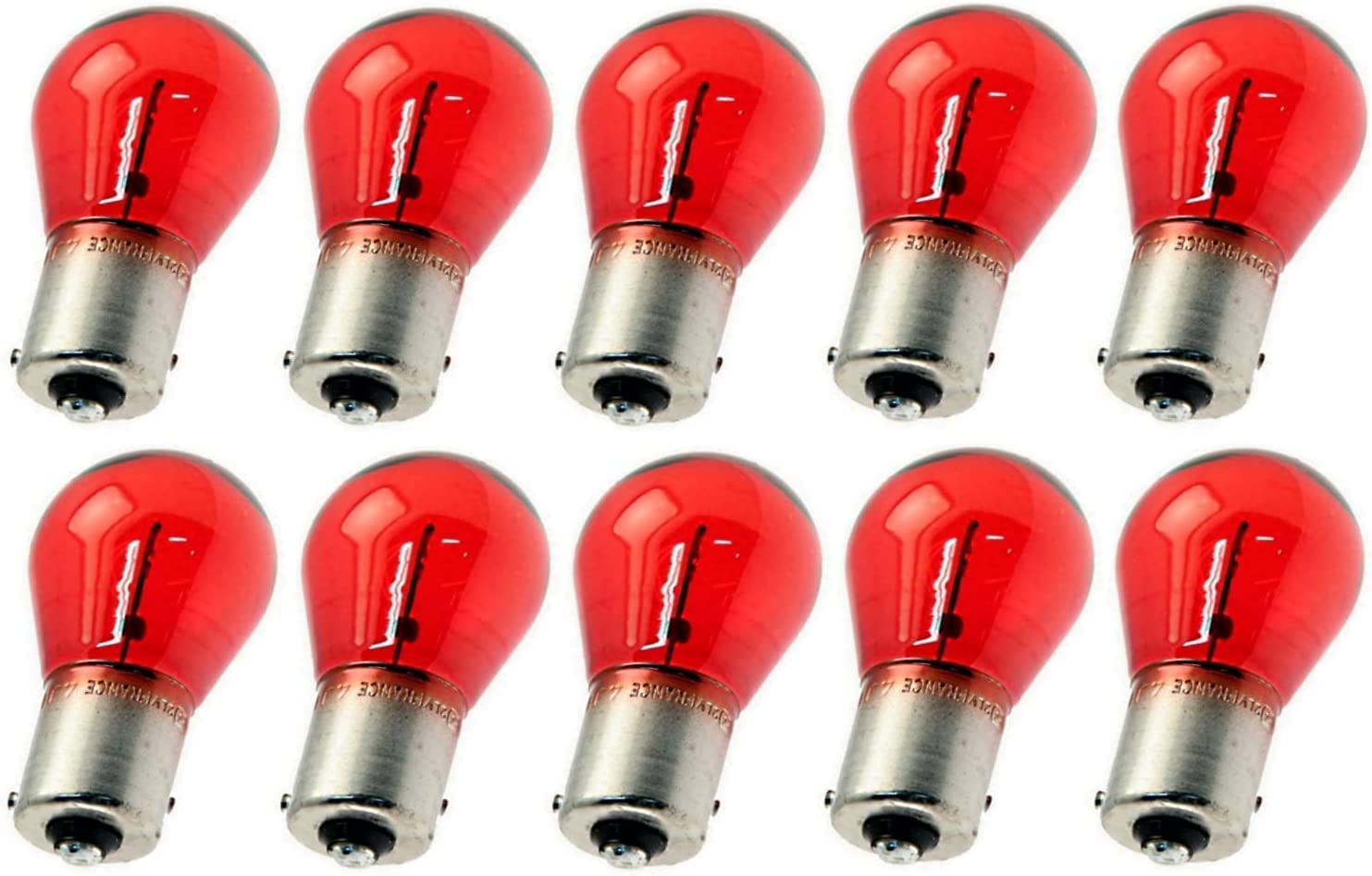 10x Jurmann PR21W 12V Original Rot Long Life Bremslicht Nebelschlusslicht Halogen Ersatz Birne E-geprüft von JURMANN