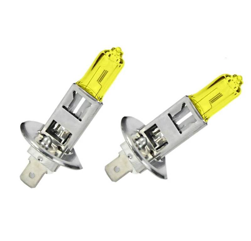 2x Jurmann H1 100W 12V Golden Vision Gelb Yellow Ersatz Halogen Birne für Scheinwerfer, Fernlicht, Abblendlicht, Nebelscheinwerfer - Off-Road von JURMANN