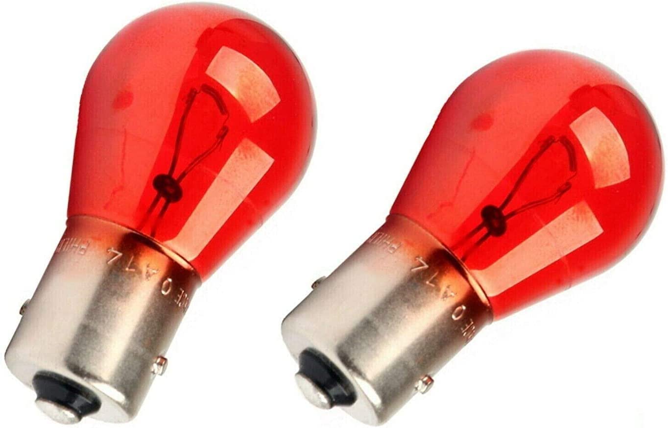 2x Jurmann PR21W 12V Original Rot Long Life Bremslicht Nebelschlusslicht Halogen Ersatz Birne E-geprüft von JURMANN