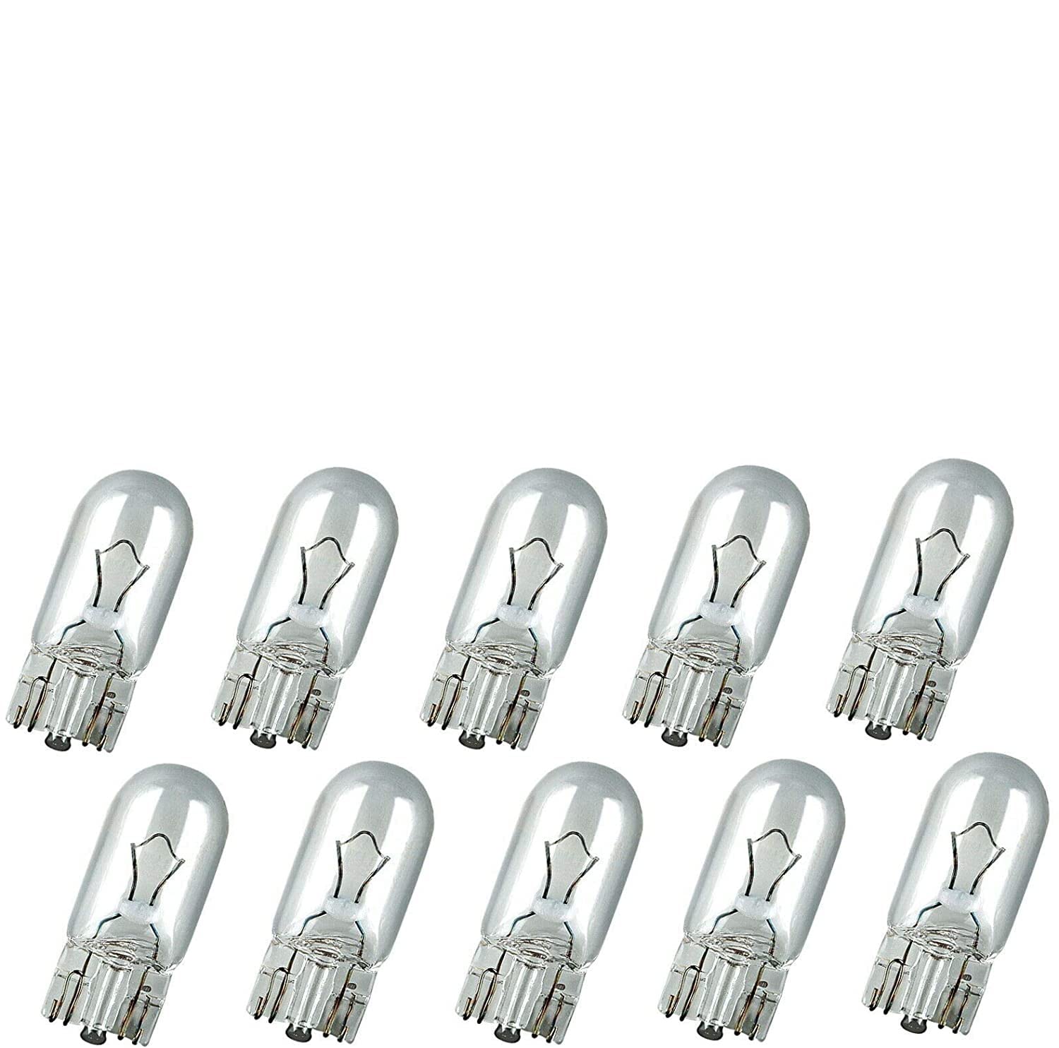 Jurmann Trade GmbH® 10x Stück 12V 5W W5W T10 Glassockel Halogen Lampen Autolampen NEU von JURMANN