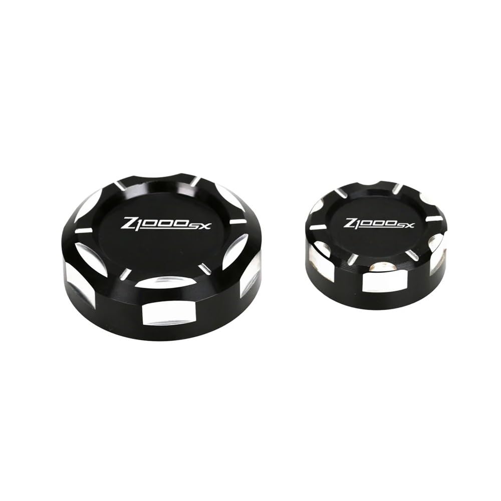 Motorrad Deckel Bremsflüssigkeitsbehälter Motorrad CNC Aluminium Hinten Und Vorne Brems Flüssigkeit Reservoir Kappe Abdeckung FÜR Kaw&asaki Z1000SX 2012-2022 Z1000 Sx Flüssigkeit Abdeckung von JURTBGF